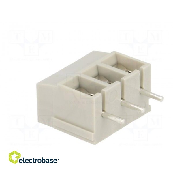 PCB terminal block | angled 90° | 5mm | ways: 3 | on PCBs | 2.5mm2 | 16A image 4