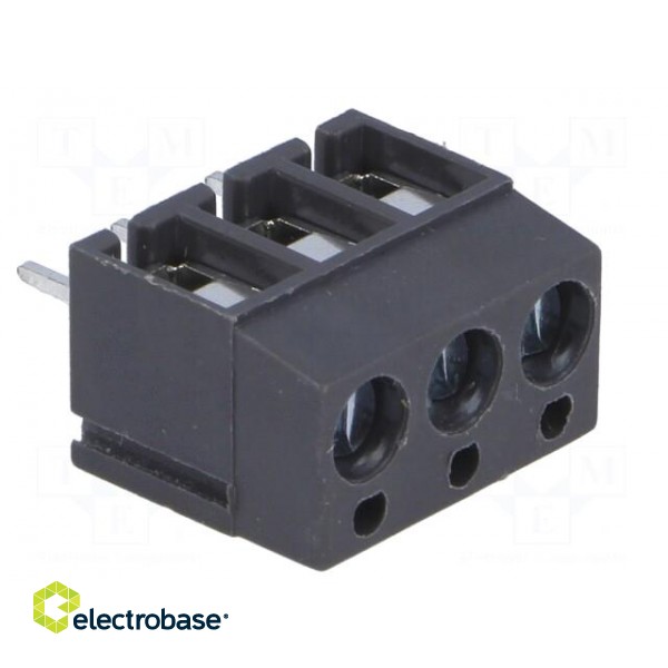 PCB terminal block | angled 90° | 5mm | ways: 3 | on PCBs | 2.5mm2 | 16A image 8