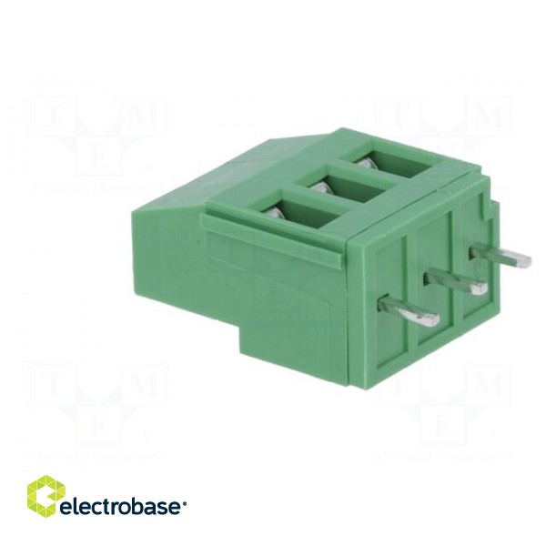 PCB terminal block | angled 90° | 5mm | ways: 3 | on PCBs | 2.5mm2 | 20A image 4