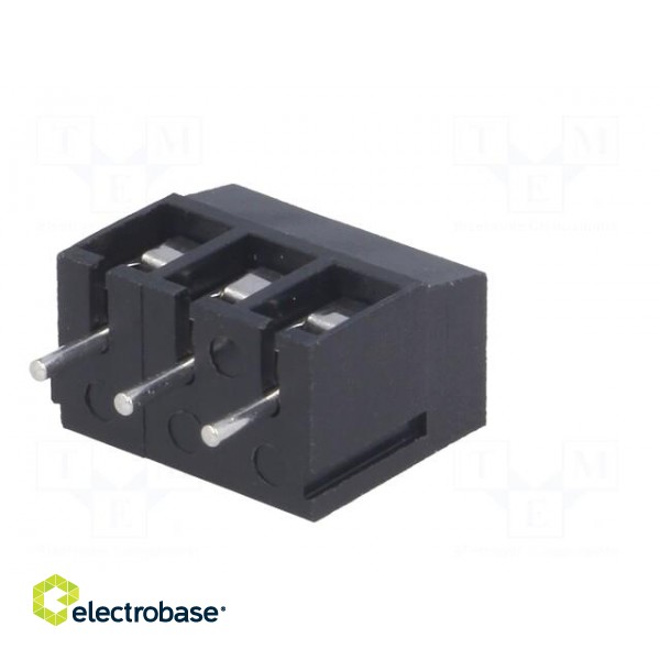 PCB terminal block | angled 90° | 5mm | ways: 3 | on PCBs | 2.5mm2 | 24A image 6