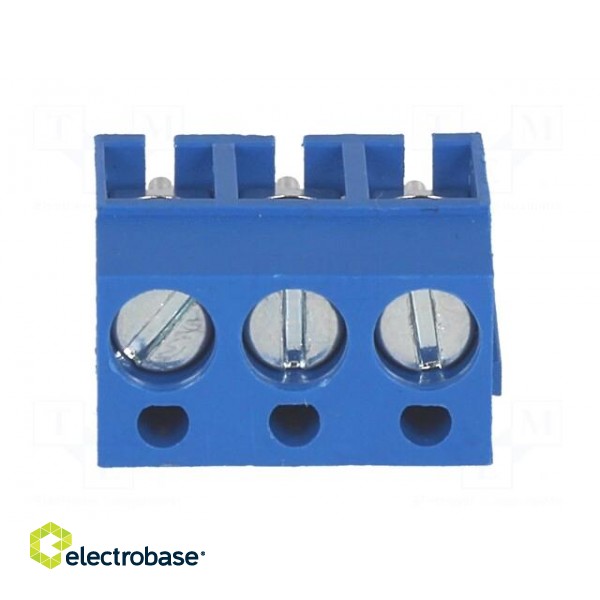 PCB terminal block | angled 90° | 5mm | ways: 3 | on PCBs | 2.5mm2 | 24A image 9