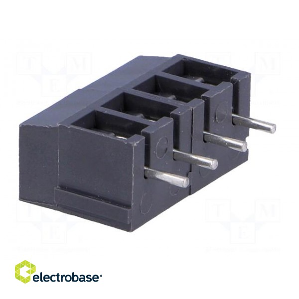 PCB terminal block | angled 90° | 5mm | ways: 4 | on PCBs | 2.5mm2 | 24A paveikslėlis 4