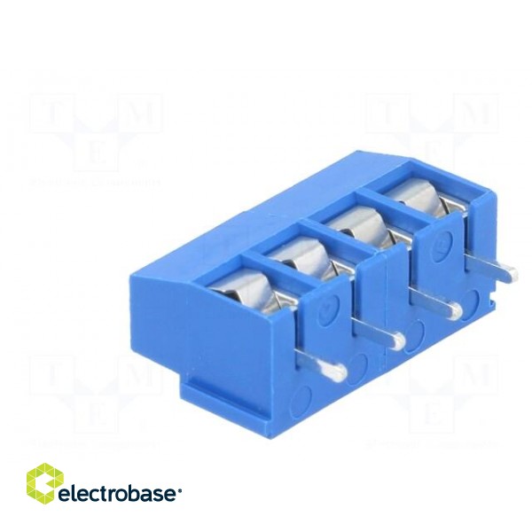 PCB terminal block | angled 90° | 5mm | ways: 4 | on PCBs | 2.5mm2 | 8A image 4