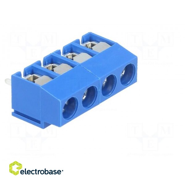 PCB terminal block | angled 90° | 5mm | ways: 4 | on PCBs | 2.5mm2 | 8A image 8