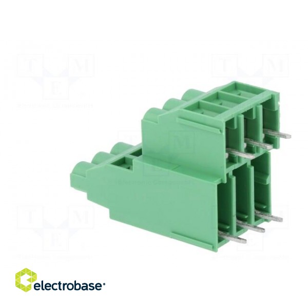 PCB terminal block | angled 90° | 6.35mm | ways: 6 | on PCBs | 4mm2 paveikslėlis 4