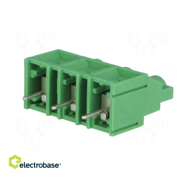PCB terminal block | angled 90° | 9.5mm | ways: 3 | on PCBs | 4mm2 | 32A image 6