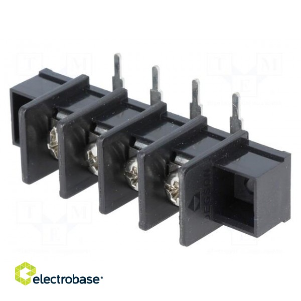 PCB terminal block | angled 90° | 9.5mm | ways: 4 | 4mm2 | 22AWG÷12AWG image 1