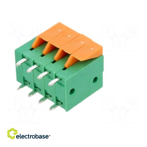 PCB terminal block | straight | 3.81mm | ways: 4 | on PCBs | terminal image 6