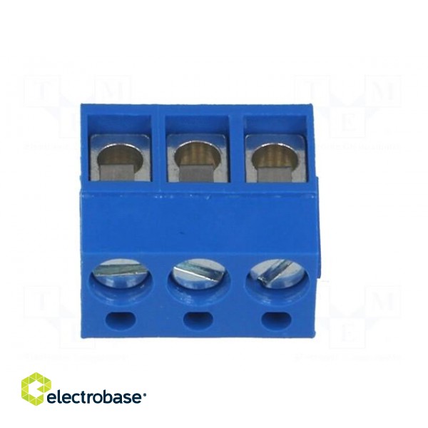 PCB terminal block | straight | 5mm | ways: 3 | on PCBs | 2.5mm2 | tinned image 9