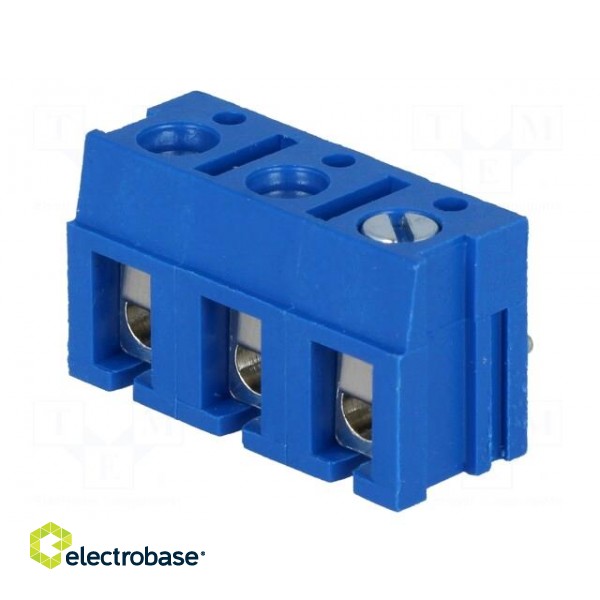 PCB terminal block | straight | 7.5mm | ways: 3 | on PCBs | 2.5mm2 | 10A image 1
