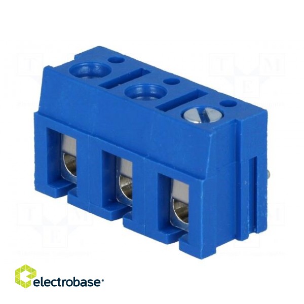 PCB terminal block | straight | 7.5mm | ways: 3 | on PCBs | 2.5mm2 | 10A фото 1