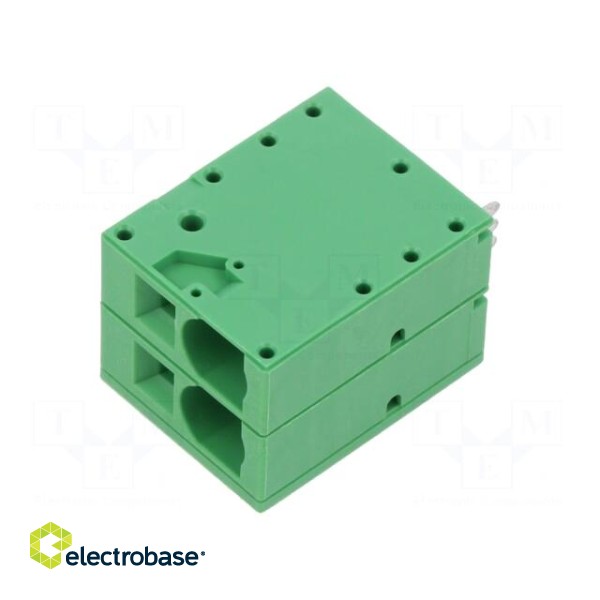 PCB terminal block | straight | 10mm | ways: 2 | on PCBs | 18AWG÷4AWG
