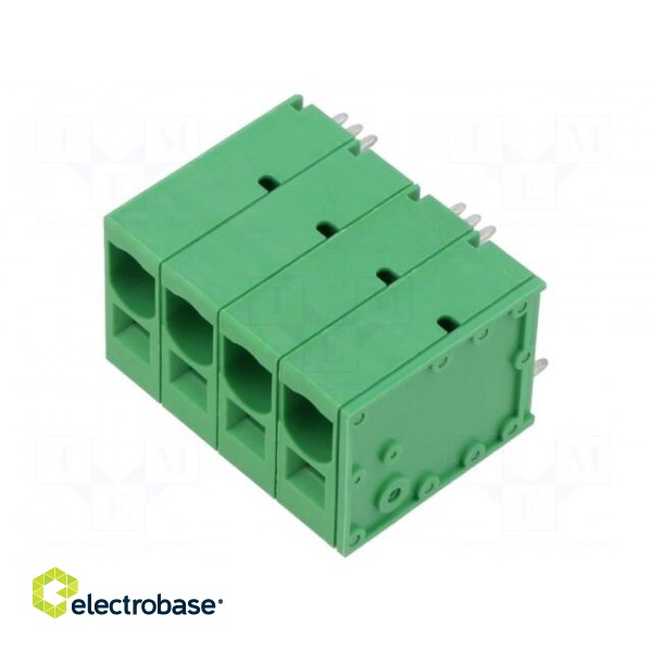 PCB terminal block | straight | 10mm | ways: 4 | on PCBs | 18AWG÷4AWG