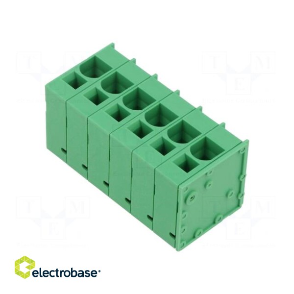 PCB terminal block | angled 90° | 10mm | ways: 6 | on PCBs | 18AWG÷4AWG