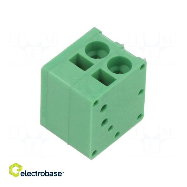 PCB terminal block | angled 90° | 5mm | ways: 2 | on PCBs | 24AWG÷12AWG