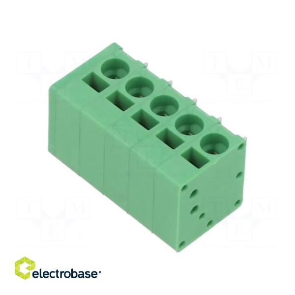 PCB terminal block | angled 90° | 5mm | ways: 5 | on PCBs | 24AWG÷12AWG