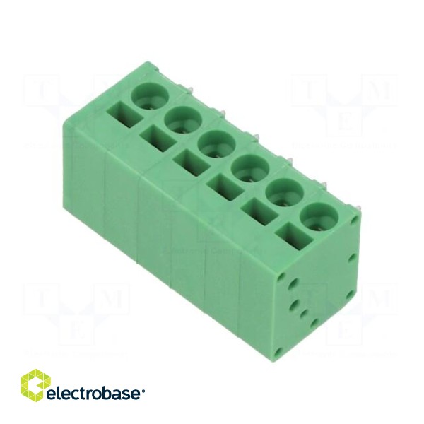 PCB terminal block | angled 90° | 5mm | ways: 6 | on PCBs | 24AWG÷12AWG
