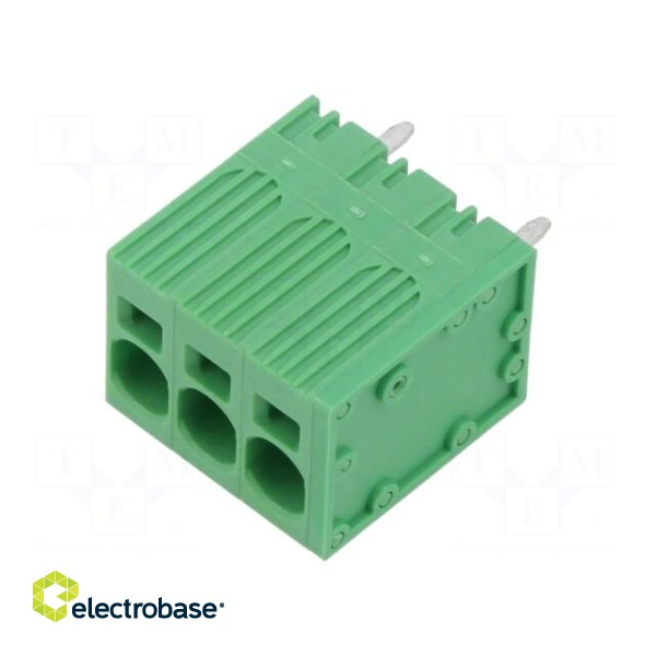 PCB terminal block | straight | 7.5mm | ways: 3 | on PCBs | 24AWG÷8AWG