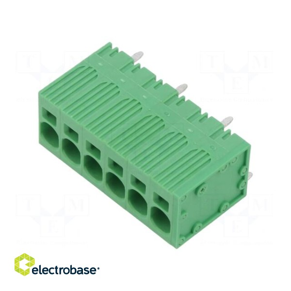 PCB terminal block | straight | 7.5mm | ways: 6 | on PCBs | 24AWG÷8AWG