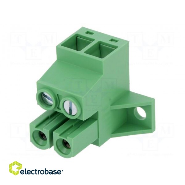 Pluggable terminal block | 10.16mm | ways: 2 | angled 90° | socket фото 1