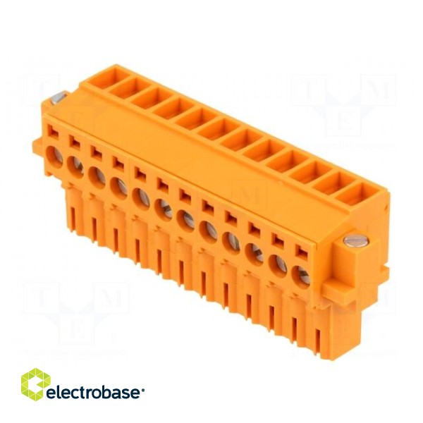 Pluggable terminal block | 3.5mm | ways: 12 | straight | plug | female фото 1