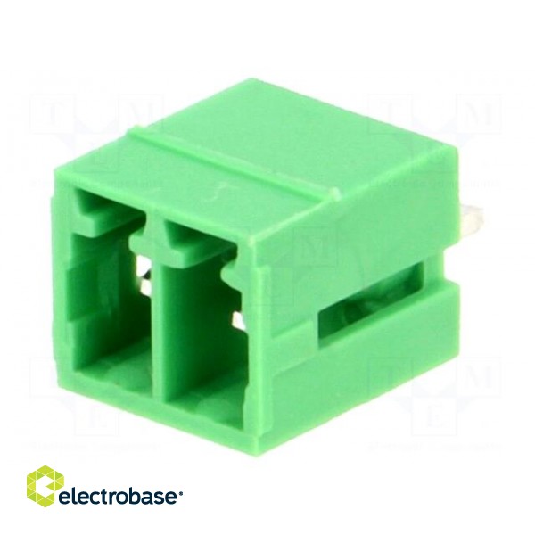 Pluggable terminal block | 3.5mm | ways: 2 | straight | socket | male image 1