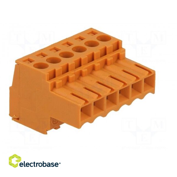 Pluggable terminal block | 3.5mm | ways: 6 | straight | plug | female image 8