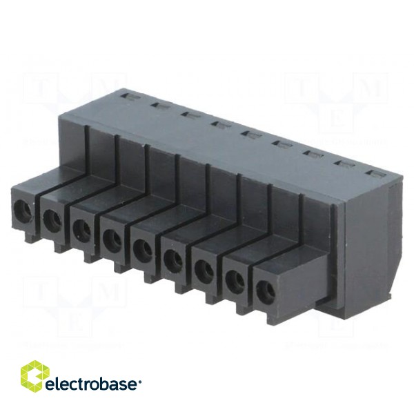 Pluggable terminal block | 3.5mm | ways: 9 | straight | plug | female image 1