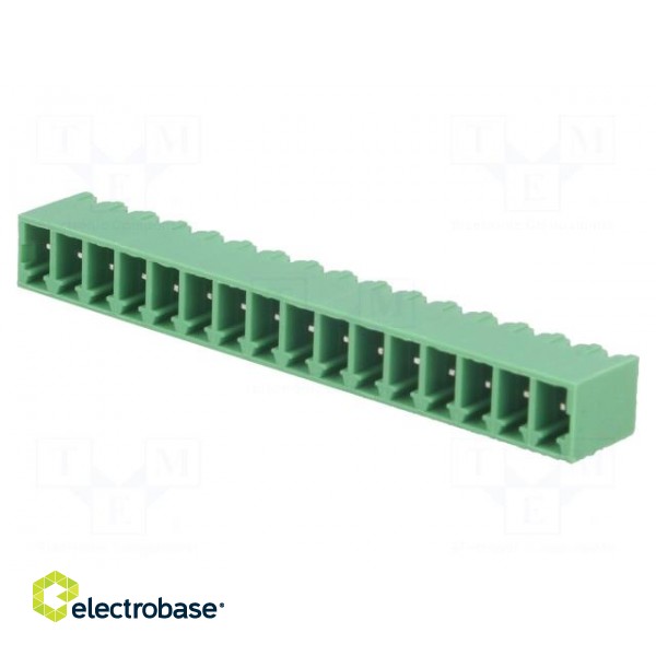 Pluggable terminal block | 3.81mm | ways: 16 | straight | socket | male image 1