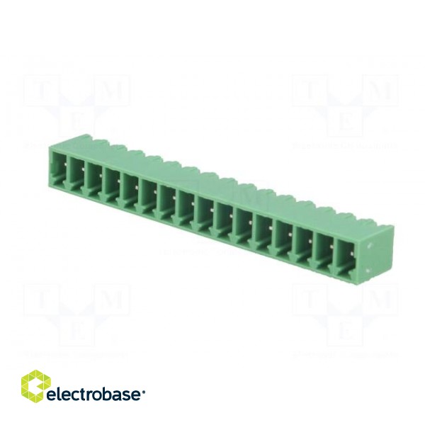 Pluggable terminal block | 3.81mm | ways: 16 | straight | socket | male image 2