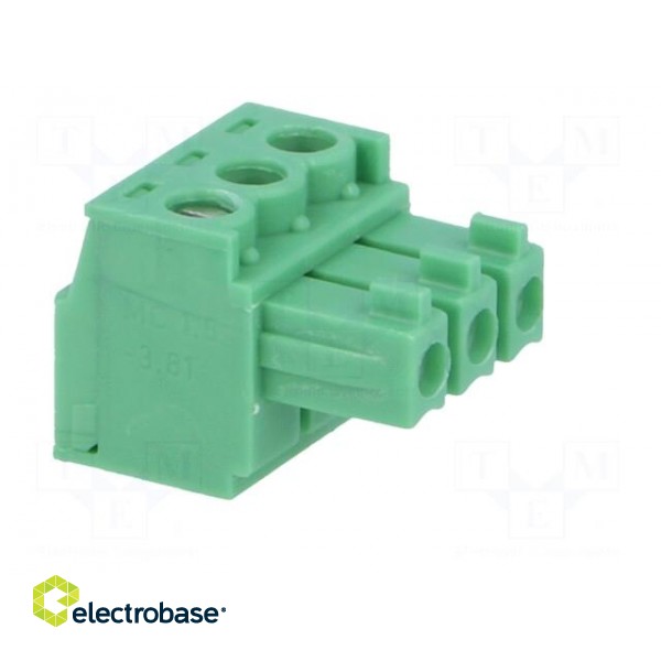 Pluggable terminal block | 3.81mm | ways: 3 | straight | plug | female image 8