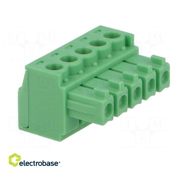 Pluggable terminal block | 3.81mm | ways: 5 | straight | plug | female image 8