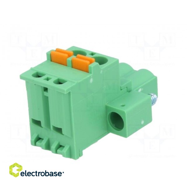 Pluggable terminal block | 5.08mm | ways: 2 | angled 90° | plug | green image 6