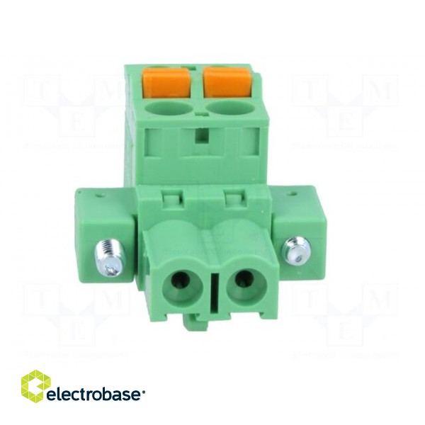 Pluggable terminal block | 5.08mm | ways: 2 | angled 90° | plug | green image 9