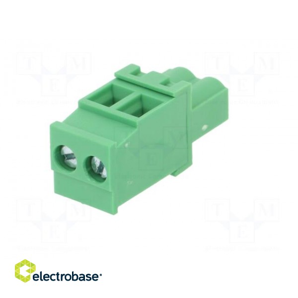 Pluggable terminal block | 5.08mm | ways: 2 | angled 90° | plug | green image 6