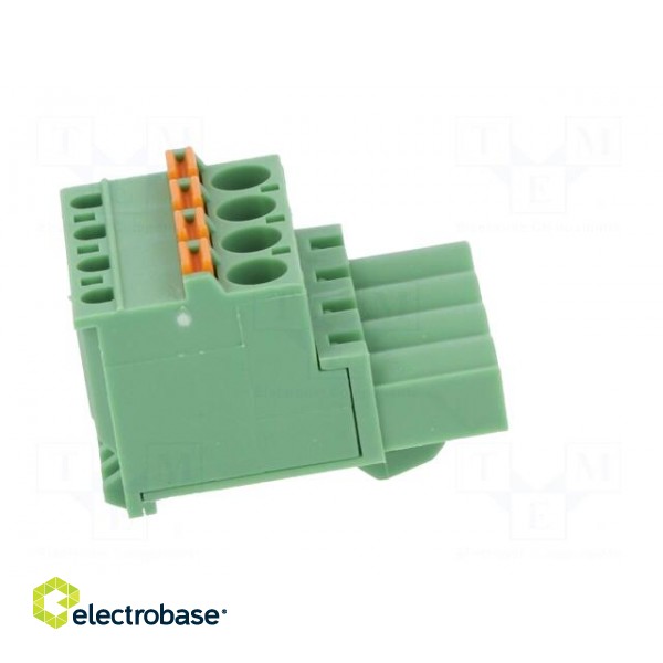 Pluggable terminal block | 5.08mm | ways: 4 | angled 90° | plug | green image 7
