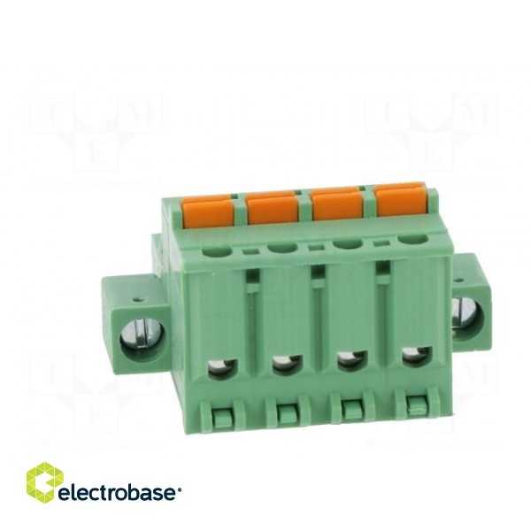 Pluggable terminal block | 5.08mm | ways: 4 | angled 90° | plug | green image 5