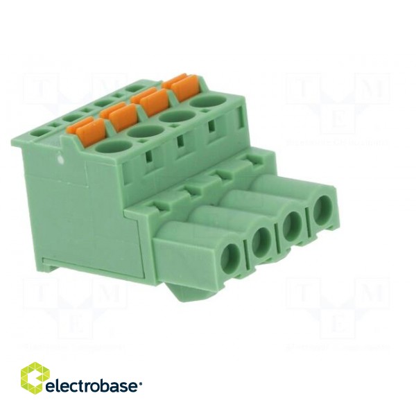 Pluggable terminal block | 5.08mm | ways: 4 | angled 90° | plug | green image 8