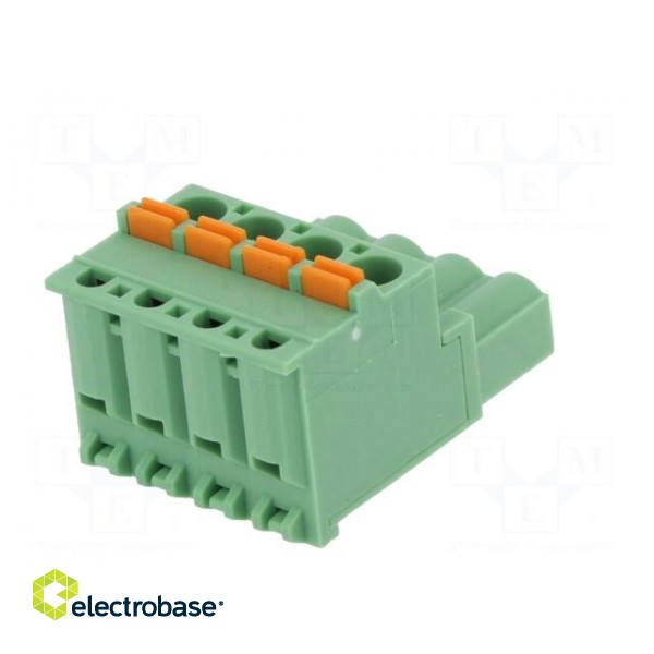 Pluggable terminal block | 5.08mm | ways: 4 | angled 90° | plug | green image 6