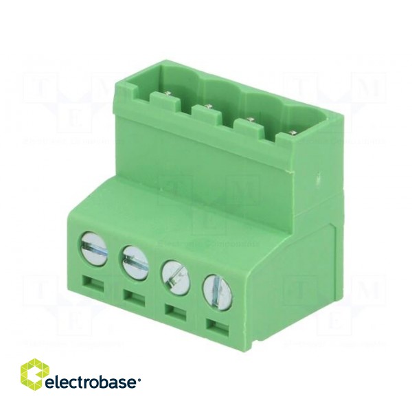 Pluggable terminal block | 5.08mm | ways: 4 | straight | plug | male image 1