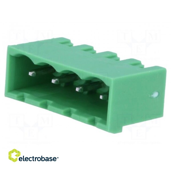 Pluggable terminal block | 5.08mm | ways: 4 | straight | socket | male image 1