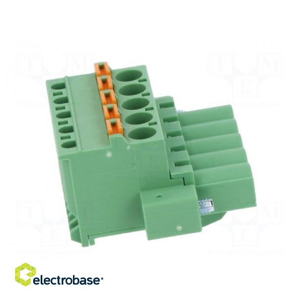 Pluggable terminal block | 5.08mm | ways: 5 | angled 90° | plug | green image 7