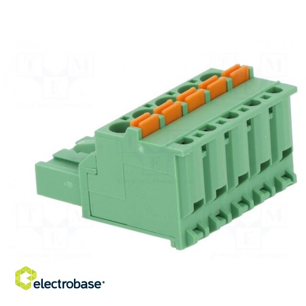 Pluggable terminal block | 5.08mm | ways: 5 | angled 90° | plug | green image 4