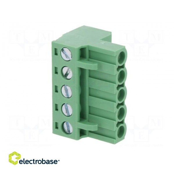 Pluggable terminal block | 5.08mm | ways: 5 | straight | plug | female image 2