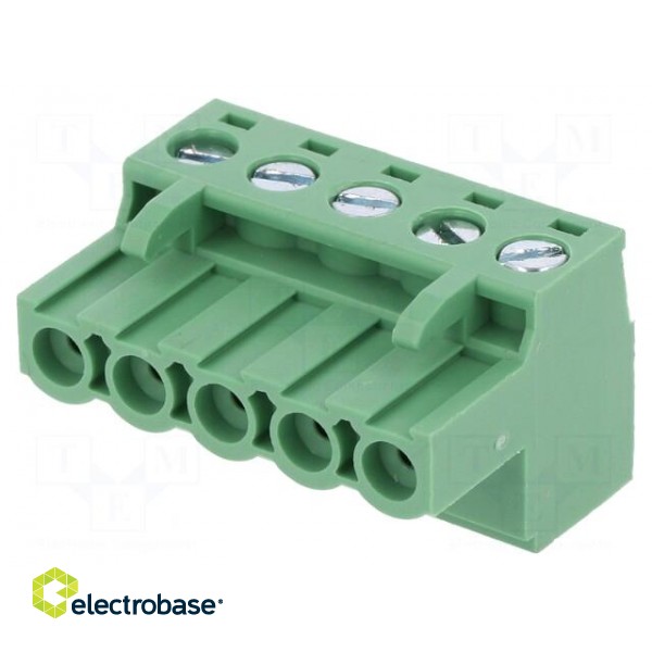 Pluggable terminal block | 5.08mm | ways: 5 | straight | plug | female image 1