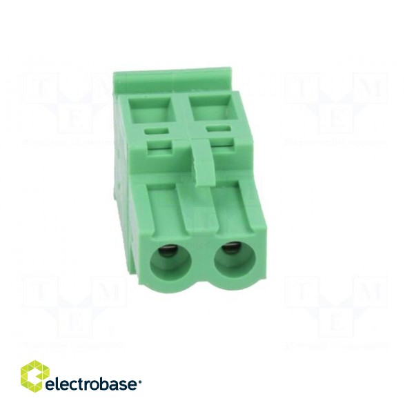 Pluggable terminal block | 5mm | ways: 2 | angled | plug | female | green image 9