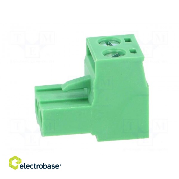 Pluggable terminal block | 5mm | ways: 2 | straight | plug | female image 3