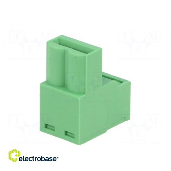 Pluggable terminal block | 5mm | ways: 2 | angled 90° | plug | female фото 5