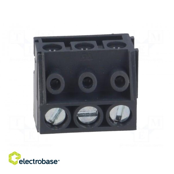 Pluggable terminal block | 5mm | ways: 3 | angled 90° | female | black image 9