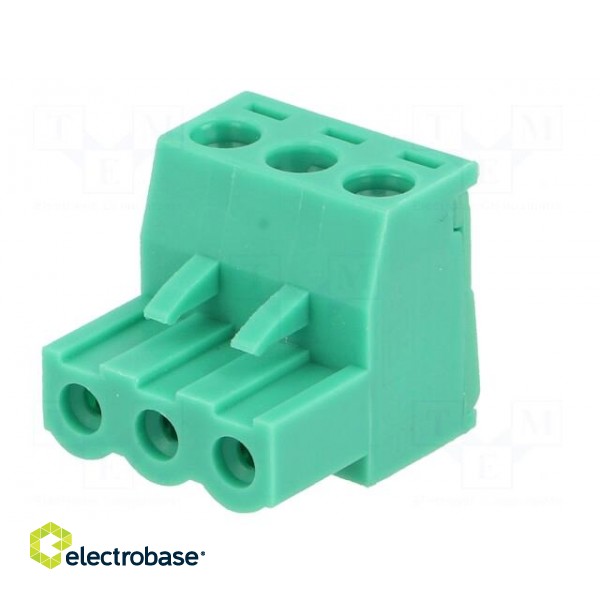 Pluggable terminal block | 5mm | ways: 3 | straight | plug | female image 2